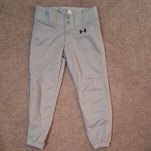 Under Armour Kids Light Gray Baseball Pants
